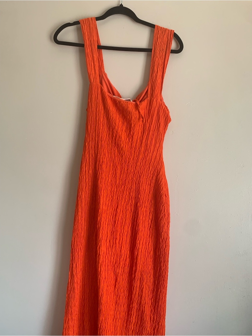 Free People Beach Maxi Orange Dress Summer Women Size Small Slit Outfit Casual - Picture 4 of 4